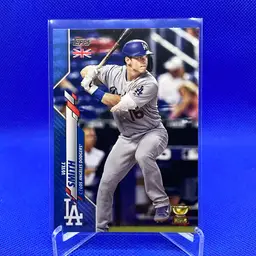 2020 Topps UK Edition Will Smith Blue Parallel /75 Los Angeles Dodgers