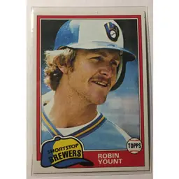 1981 TOPPS #515 ROBIN YOUNT HOF Milwaukee BREWERS