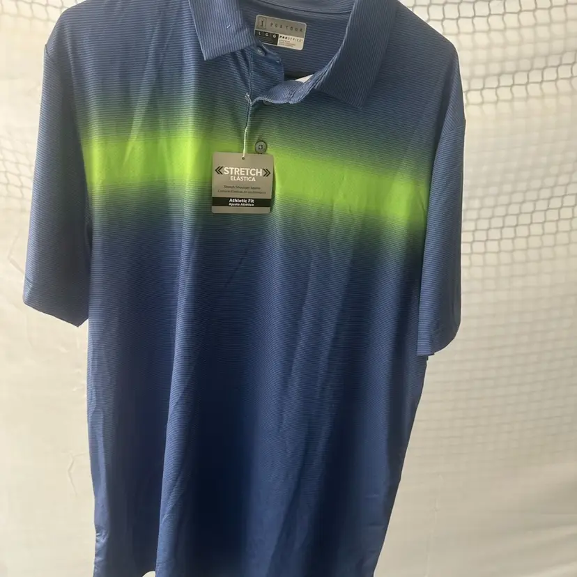 New with tags PGA Tour Polo men’s large