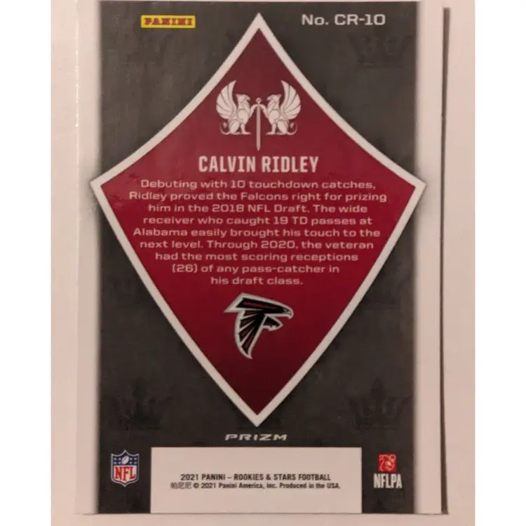 2021 Calvin Ridley Panini Rookies & Stars Crusade Silver Prizm