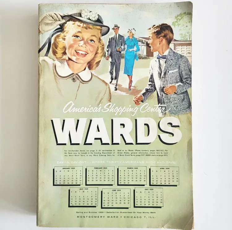Vintage 1959 Montgomery Wards Spring Summer Catalog