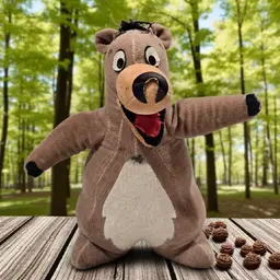 Vintage Disney Jungle Book Baloo Bear Stuffed Animal Toy 1960s 6" As Is