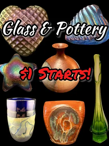$1 Starts Glass & Pottery!!!