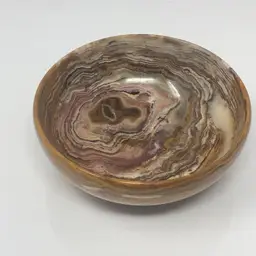 Hand Turned Onyx Stone Bowl