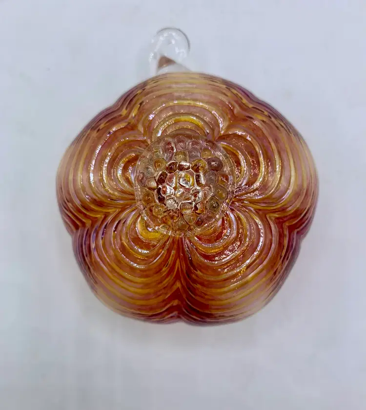 Hand Blown Glass Ornament By Julian Duerksen Canadian Artist Christmas Decor