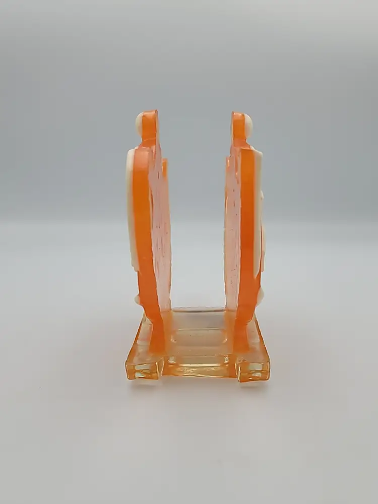 Vintage Lucite Orange Teapot Napkin Holder