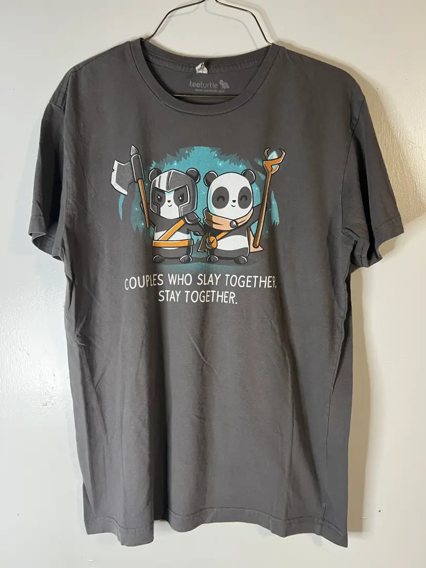 Panda Warriors Tee turtle Tshirt