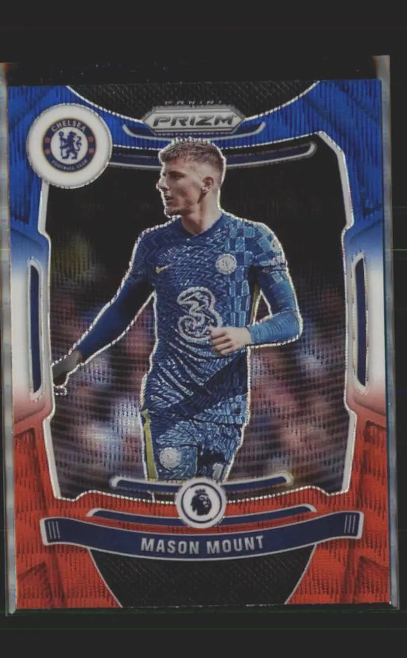 2021-22 Prizm EPL #250 Mason Mount Prizms Red White and Blue - ( 138 ) - Chelsea FC