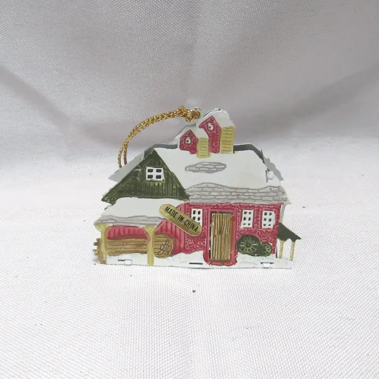 4 Avon Metal Christmas Tree Light Cover Ornaments - Barns