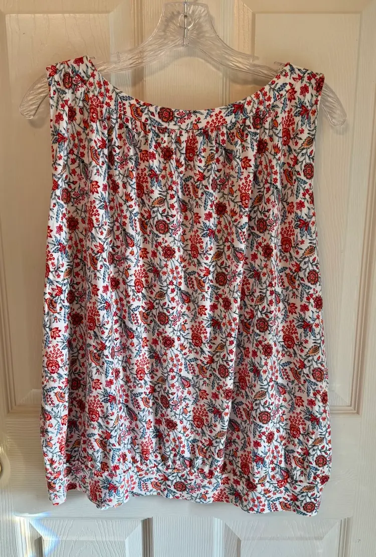 LOFT Outlet Floral Print Sleeveless To Size XL