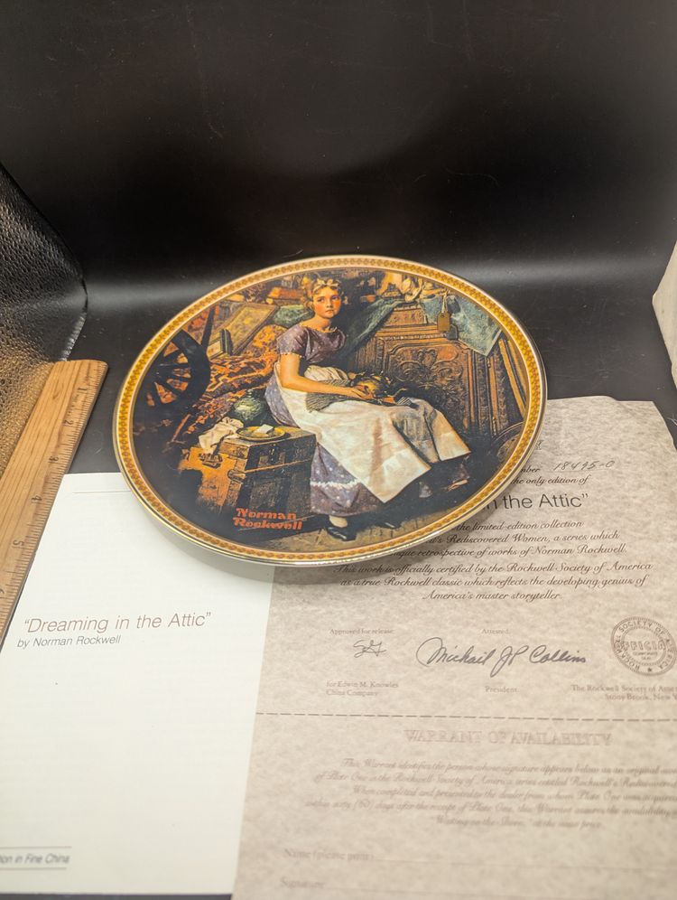 Vintage Norman Rockwell Rediscovered Women Collector Plates First Five Your Choice