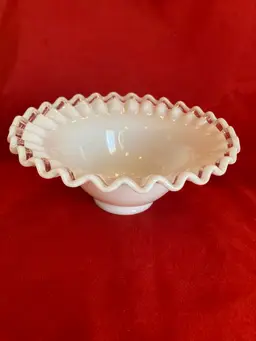22. VTG 1942 Crystal Crest Milk Bowl HTF
