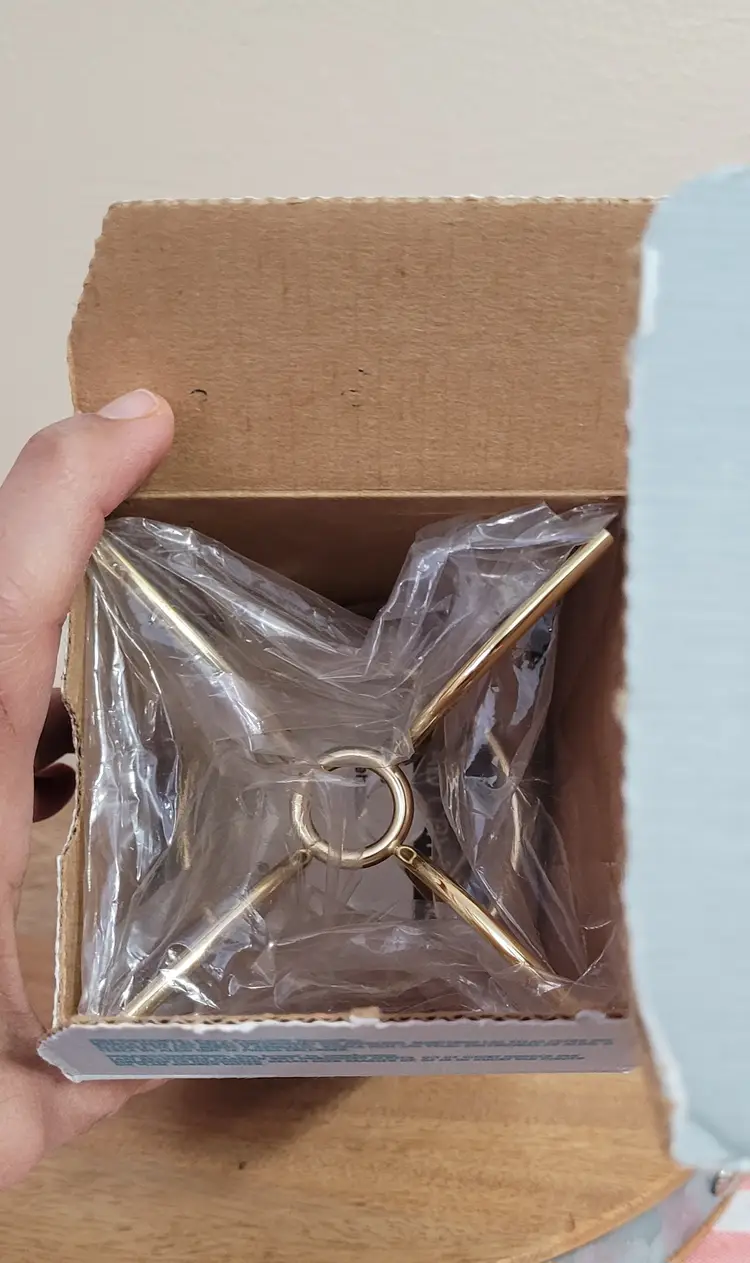 New Partylite Diamond Shaped Lead Crystal Candle Holder