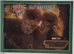 2024 UD Guardians Of The Galaxy SO THAT JUST HAPPENED Green Speckle 21/99 #JH-2