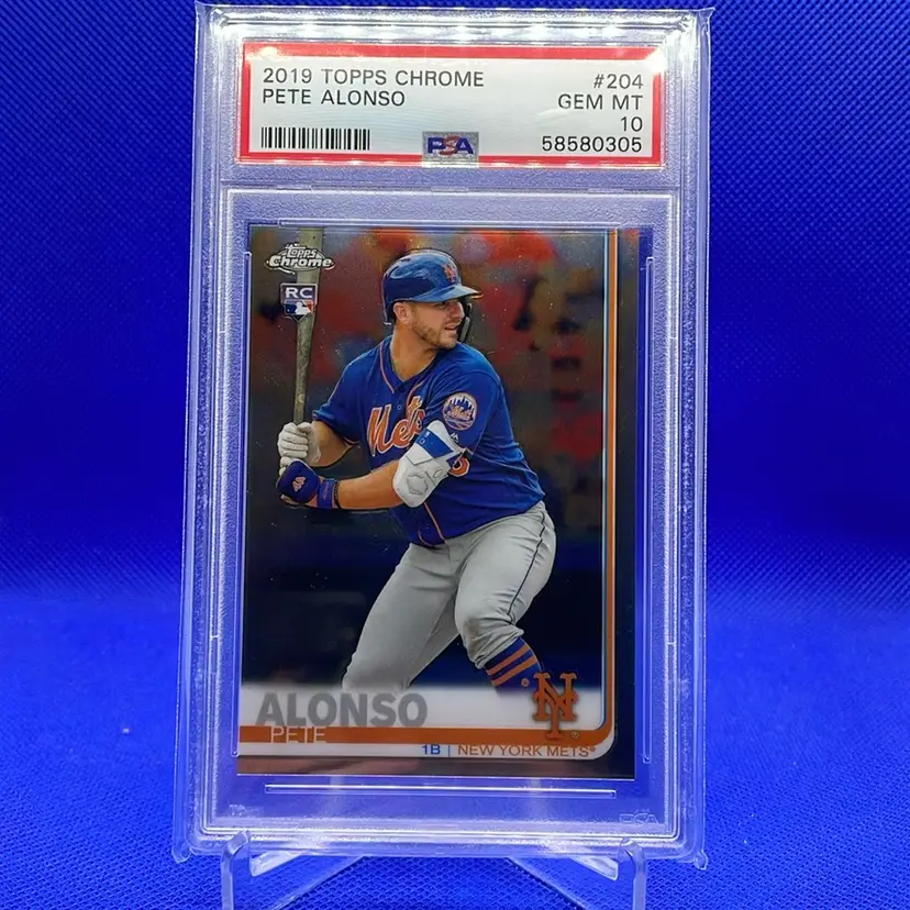 2019 Topps Chrome Pete Alonso RC PSA 10 New York Mets