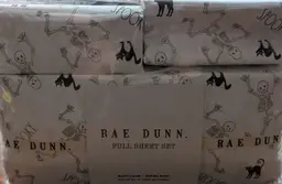 Rae Dunn Spooky Easy Care Super Soft Full Sheet Set