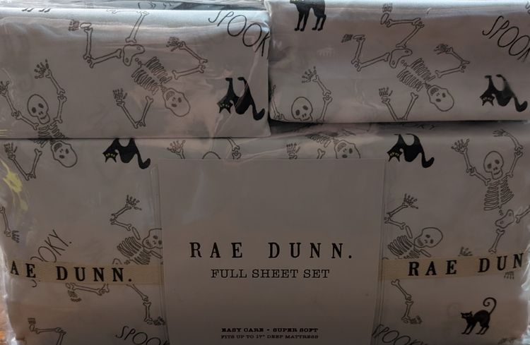 Rae Dunn Spooky Easy Care Super Soft Full Sheet Set