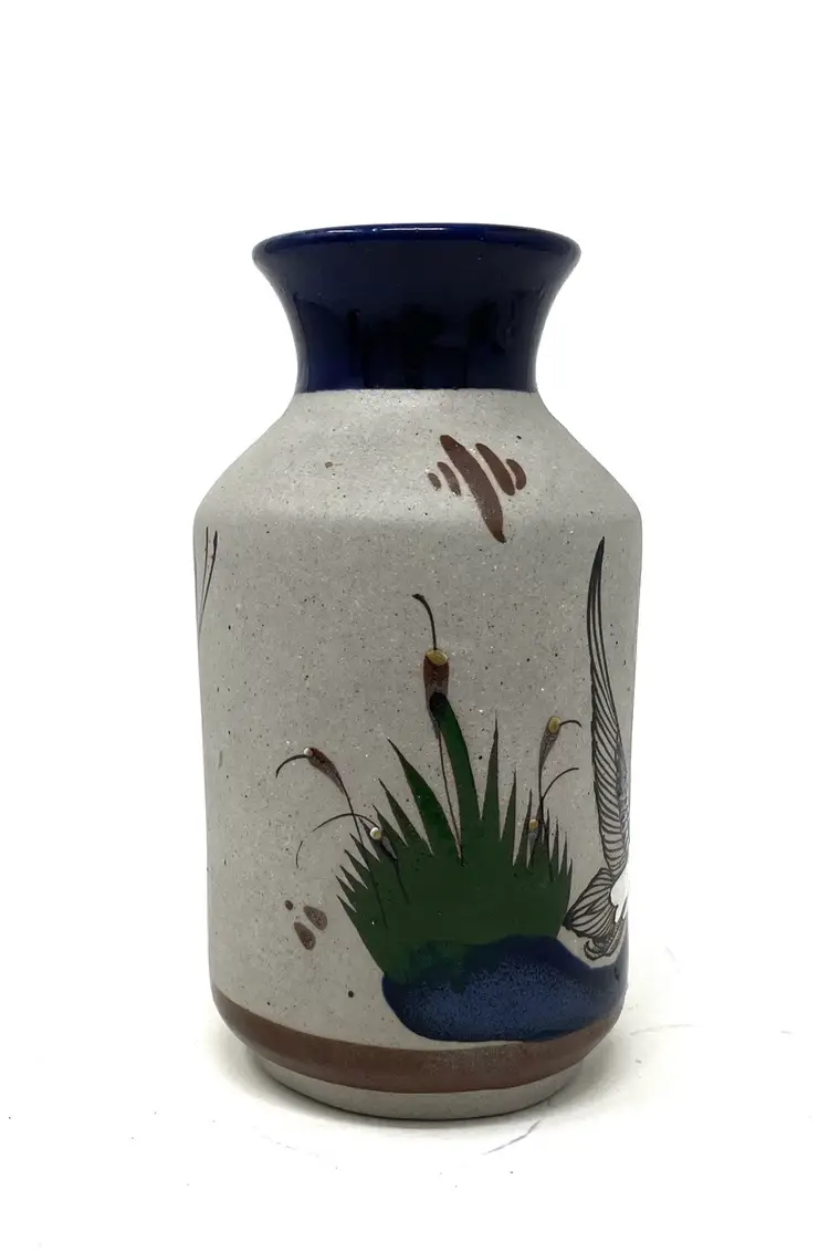 Vintage Mateos Tostado Mexico Tonala Pottery Duck Vase
