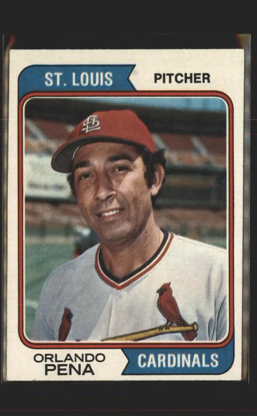 1974 Topps #393 Orlando Pena - (pk5) - St. Louis Cardinals