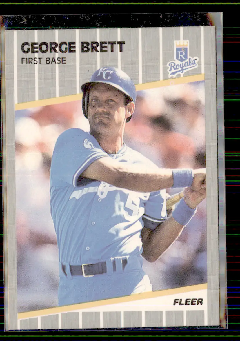 George Brett 1989 Fleer #277 - Kansas City Royals - (130-25)