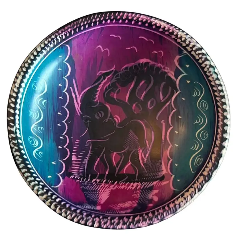 African Trinket Bowl With Elephant - Soapstone 