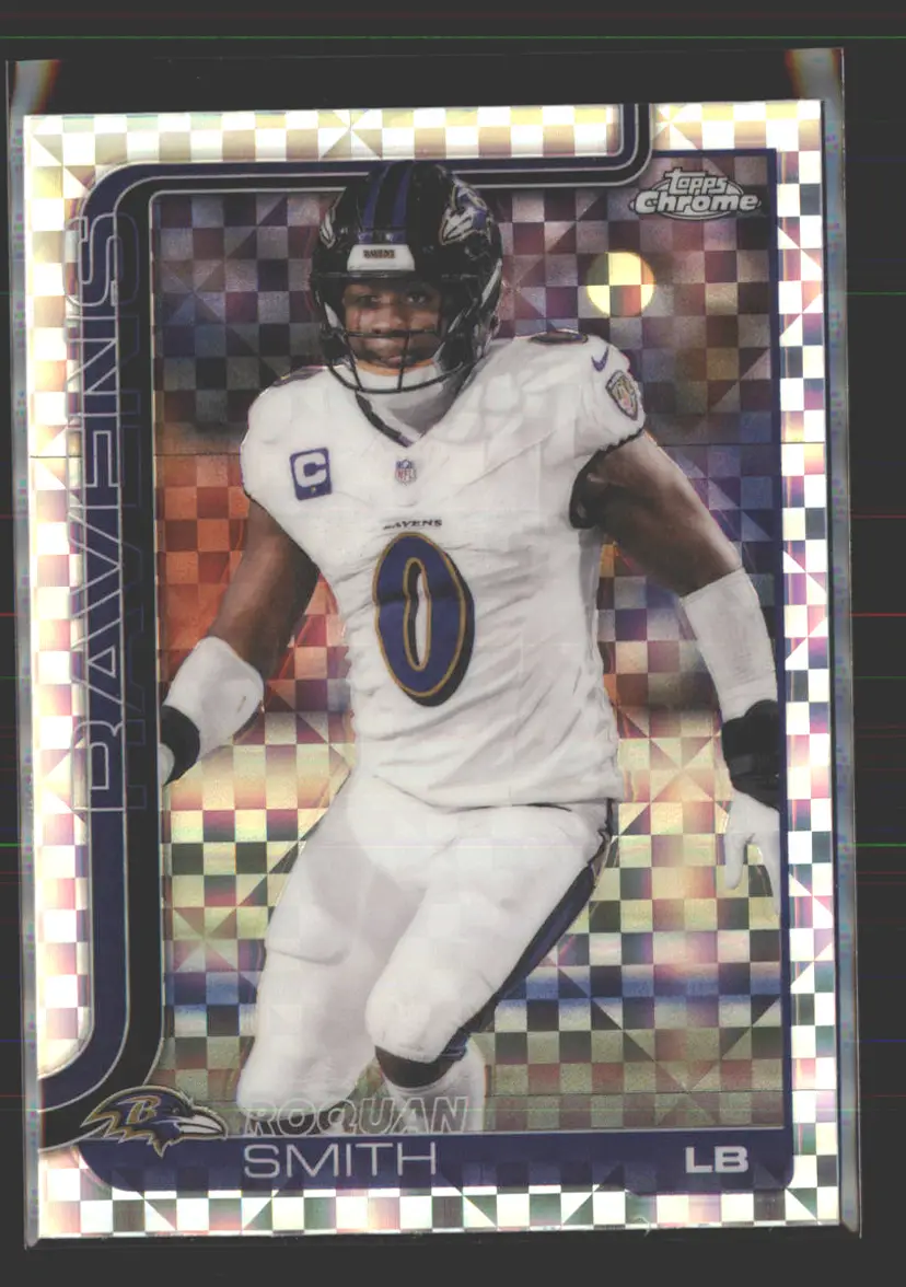Roquan Smith 2024 Topps Chrome X-Fractor #27 - (142) - Baltimore Ravens