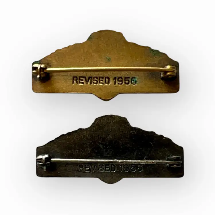 Vintage RSROA Roller Skating #1 Test Award Pins 1956 Skate Dancing (2)  #G-8