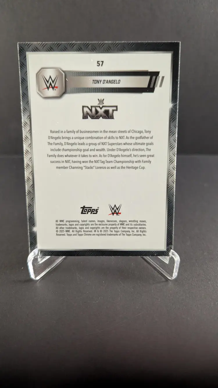 Tony D'Angelo 2025 WWE Topps Chrome WHITE SPECKLE 140/249