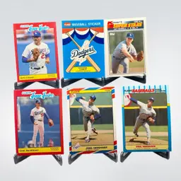 Orel Hershiser Kirk Gibson Topps Kmart Fleer Los Angeles Dodgers 5 Card Lot