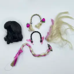 Barbie Hair Fair Brunette Wig Blonde Hairpieces Accessories 1960s Mod