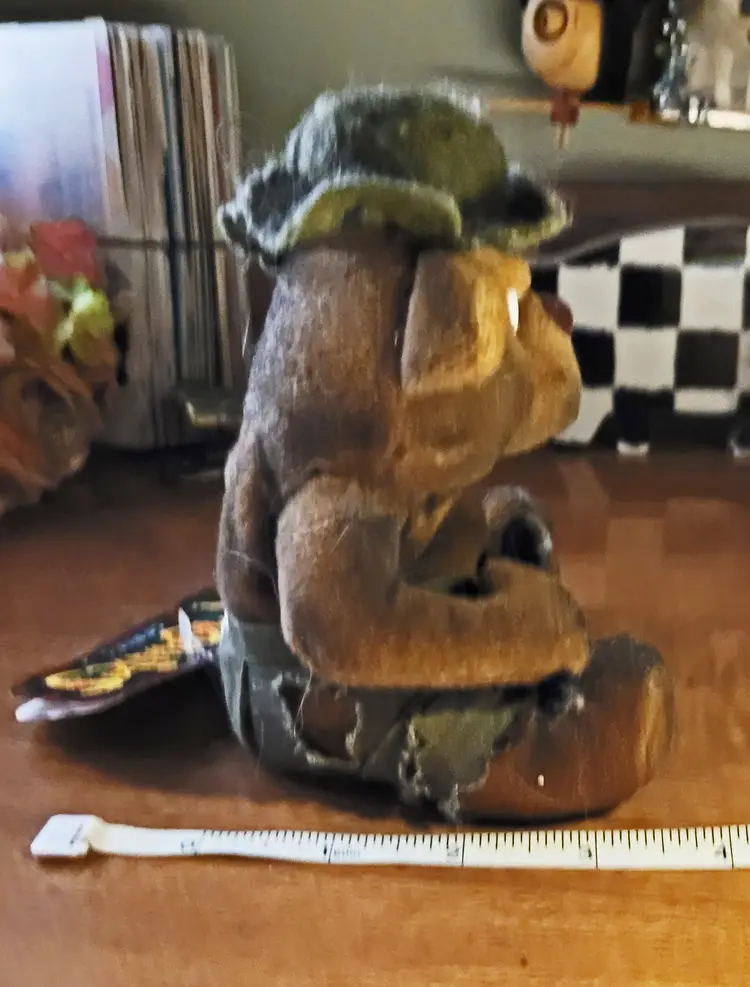 Vintage Meanies Series 2 Plush 'Burny The Bear' c.1997