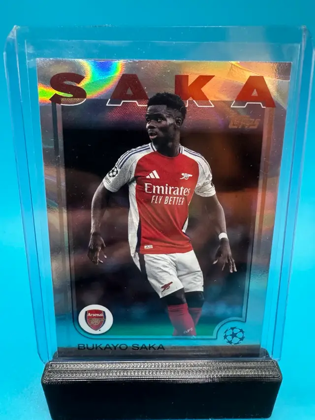 Bukayo Saka UEFA Club Competitions Rain Drops Parallel Arsenal