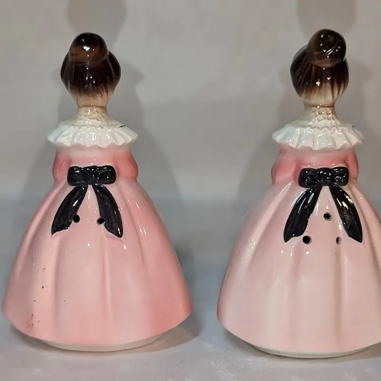 Vintage Praying Ladies Salt & Pepper Shakers Japan
