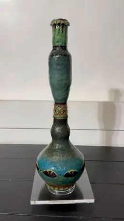 Unique Art Piece Papier-Mâché Style Candle/Vase