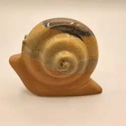 Vintage Signed Rodolfo Padilla Mexican Pottery Snail Figurine