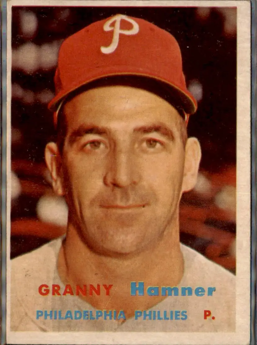 1957 Topps #335 Granny Hamner - ( pk1 ) - Philadelphia Phillies
