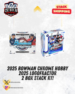 ZB 25596: 2025 Bowman Chrome/2025 Logofractor 2 Box Stack Mixer