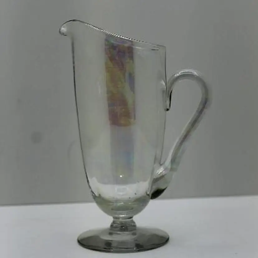 Vintage Iridescent Glass Pitcher