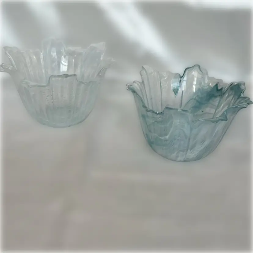 Pair Of Antonio Tammaro Candle Bowls Made In Italy