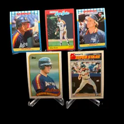 Craig Biggio 1989 Topps RC Kmart Fleer Bill Doran Mike Scott Glenn Davis Houston Astros