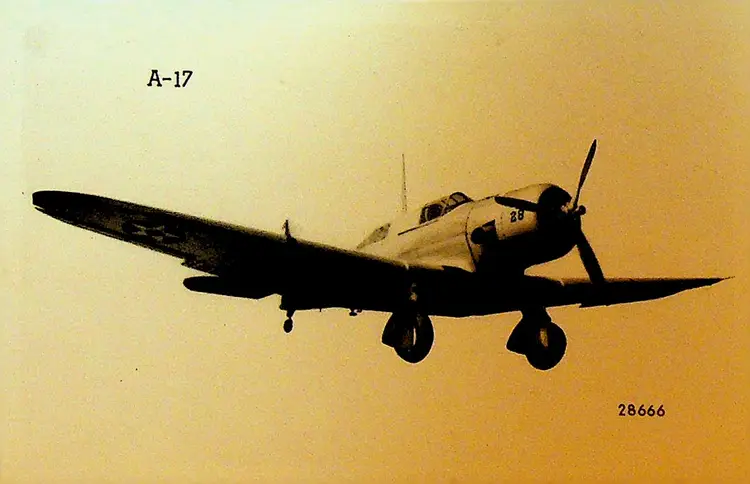 Northrop A-17 Unused Postcard