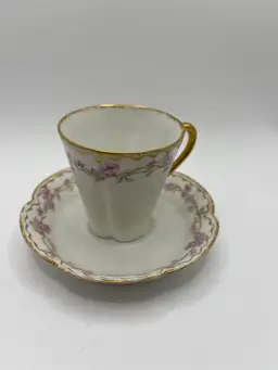 Antique Limoges Demitasse Cup And Saucer