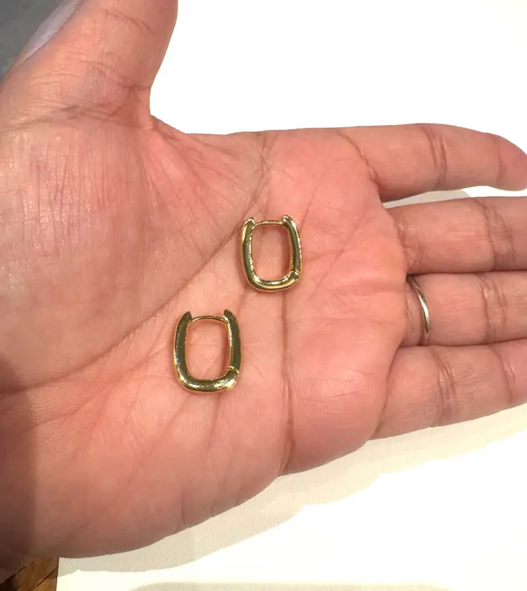 18K Gold Plated 925 Sterling Silver Earrings