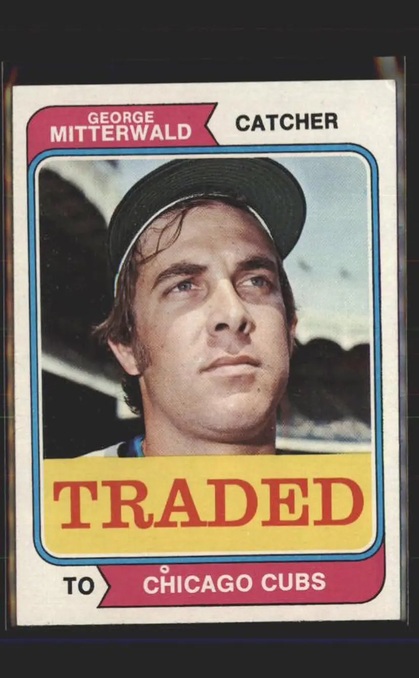 1974 Topps #249T George Mitterwald Traded - (pk2) - Chicago Cubs