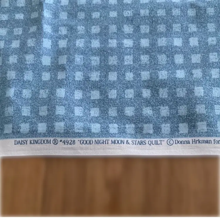 1990’s Daisy Kingdom Quilt Panel Good Night Moon And Stars 33 X 47