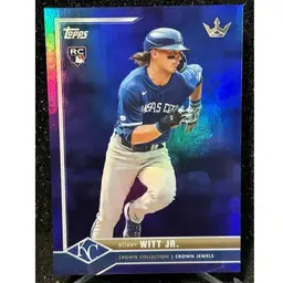 2022 Topps x Bobby Witt Jr. Crown Collection RC Blue Rainbow /49 Royals
