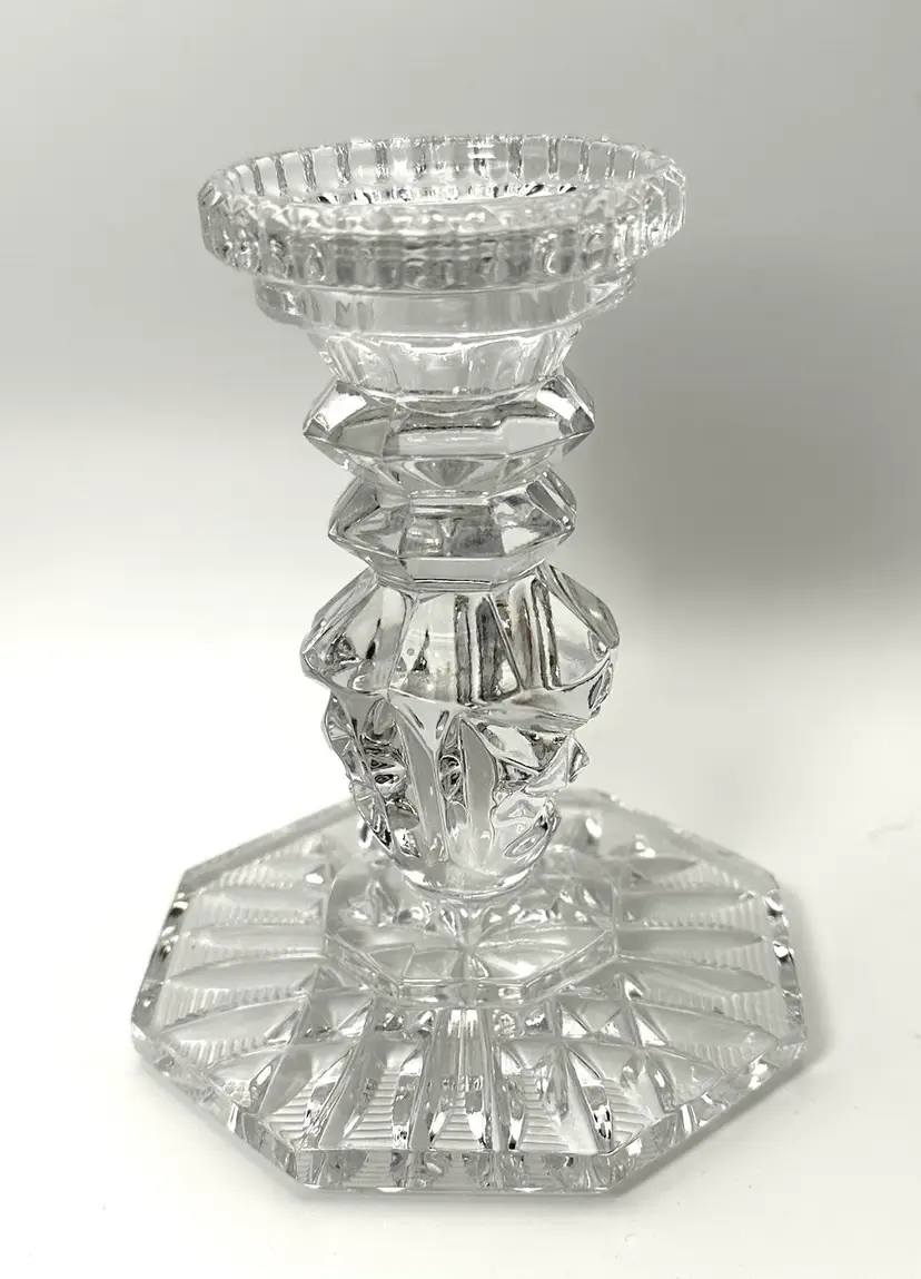 Clear Glass 4.5 Inches Candle Holder
