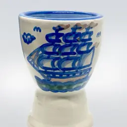 M A Hadley Egg Cup - Low Tide Ship