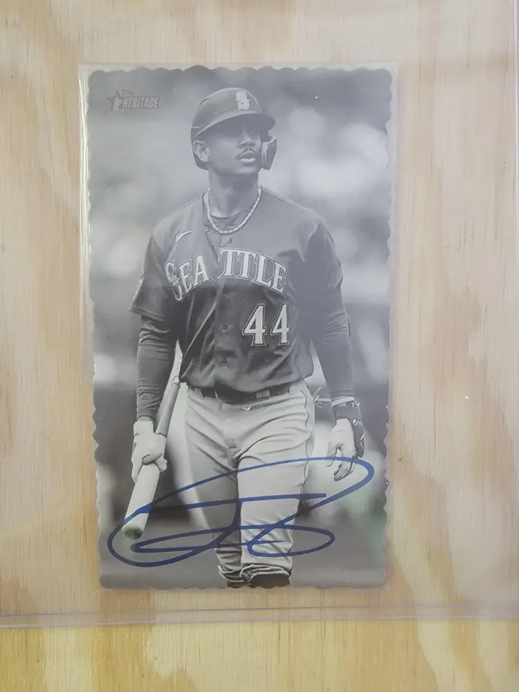 Julio Rodriguez Deckled Edge Card