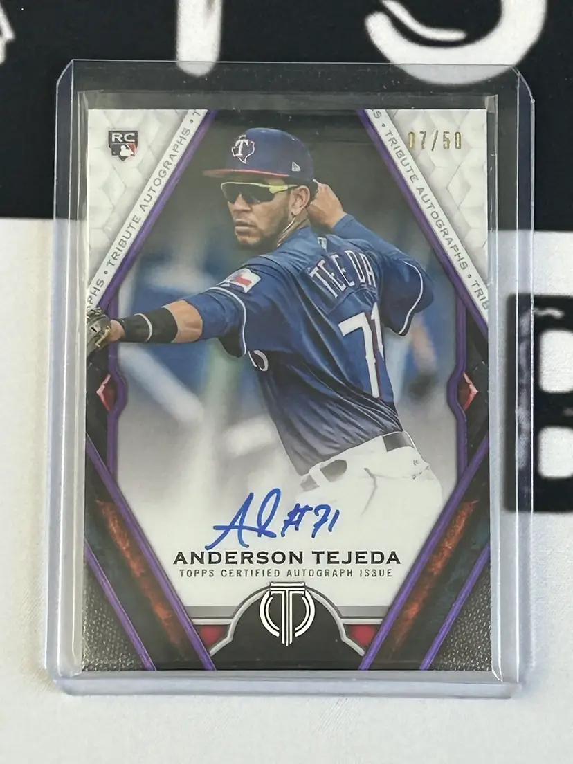 2021 Topps Tribute Baseball Autograph Anderson Tejeda 07/50